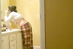 Homemade solo episode with my juggy white women playing with her tits