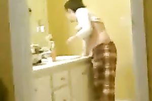 Homemade solo episode with my juggy white women playing with her tits