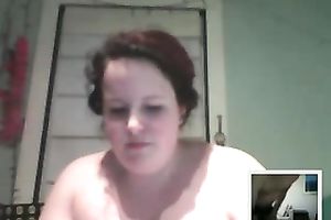 Skype session with a 24 year old nympho who knows how to masturbate