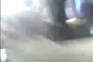 A youthful non-professional Indian black cock sluts sucks my 10-Pounder in my car