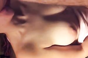 My amazing dark-haired honey gives head to me in POV video