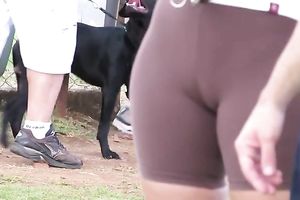 Those panties are so taut that the really fabric comes into their beaver