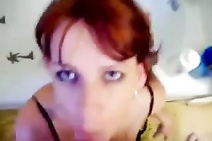 Hungry aged harlot sucks my unbending weenie until I cum