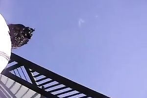 Amazing hawt random BBC slut a-hole flash upskirt on my webcam