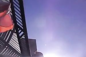 Amazing hawt random BBC slut a-hole flash upskirt on my webcam