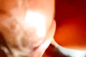 He has fetish for being a cuckold serf licking my cum-hole after sex