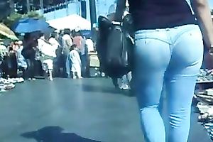 Outdoor hidden camera movie scene with a chunky older slutty wife