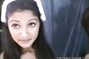 POV with kinky punjabi doxy giving a deepthoroat