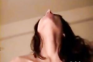 Tempting Indian playgirl with nice body rides schlong on top in advance of engulfing deepthroat