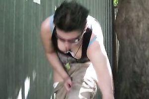 Chubby amateur skank Kristina pees her jeans in a public place