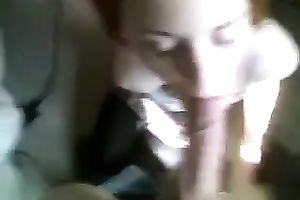 Redhead beauty drives me mad with an unforgettable oral job