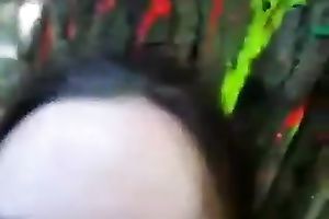 Brunette legal age teenager pleases me with a deepthroat oral job outdoors