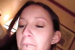 My perced GF allows me to drill her gorgeous anus