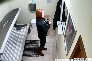 Stunning legal age teenager redhead black cock sluts with large natural pantoons in solarium