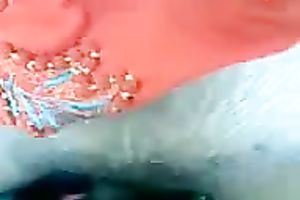 My concupiscent Indian brunette hair lets me fuck her outdoors