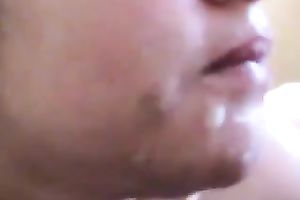 Kinky big beautiful woman wearing glasses sucks my BBC in hawt POV movie scene
