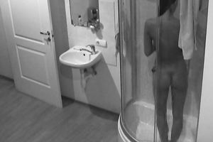 Well formed playgirl takes shower exposing her bare hawt body to the camera