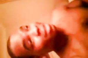 Svelte lengthy haired blondie receives group-fucked missionary style