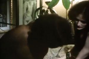 Retro wench makes out with a dude and gives him a breathtaking oral job