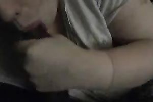 My bulky hotwife sucks my dark shaft in hawt POV movie