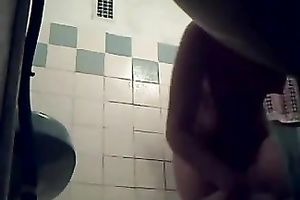 Petite girlfriend of my ally takes shower on hidden web camera