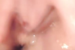 Asian beautiful miniature arse on cam is getting soaked in her own juice