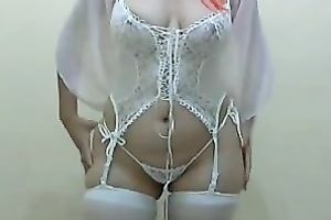 Red haired Hispanic nympho masturbates for me on cam