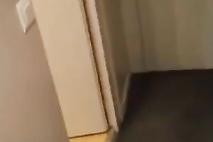 Geek golden-haired takes giant 10-Pounder in her throat and swallows goo