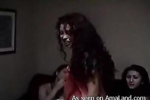 How can I ever miss filming my latin chick hottie with one more white wife