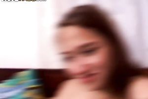 Russian legal age teenager fingers her twat and sucks a hard prick