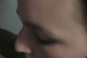 Slutty dark brown shows her cock-sucking skills to me in POV video