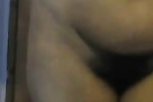 Homemade solo tape with Indian sweetheart stripping in front of a web camera