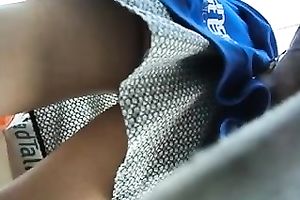 I lastly could go beneath her petticoat and that babe wore pants