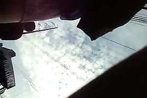 I lastly could go beneath her petticoat and that babe wore pants