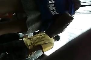 I lastly could go beneath her petticoat and that babe wore pants