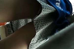 I lastly could go beneath her petticoat and that babe wore pants