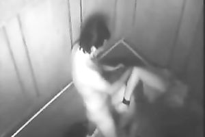 That fur pie eating man team-fucked his girlfriend in the elevator