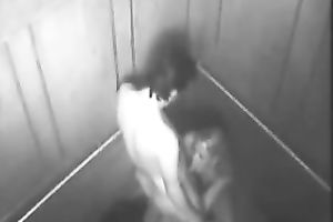 That fur pie eating man team-fucked his girlfriend in the elevator