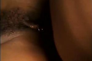 I large schlong going in the brown love tunnel of an ebon doxy