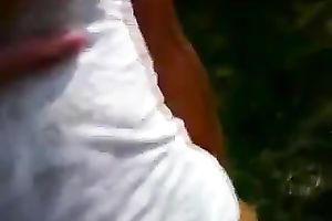 My beautiful GF gives me a terrific oral-job outdoors