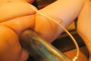 My corpulent white women receives her strong muff pumped and team-fucked with a sextoy