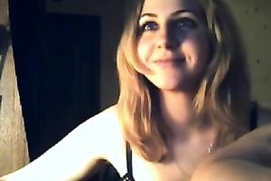 Russian beauty Alisa aka my GF teases with her cleavage on cam