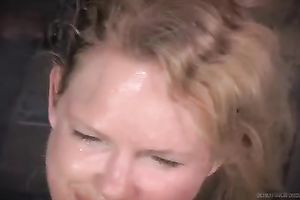 Big breasted mom with nipp clamps on and acquires her vagina toyed