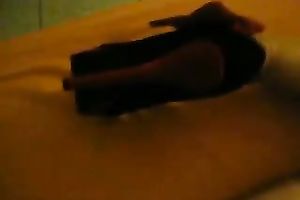 Banging sweetheart in high heels in her cookie from the back