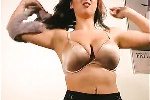 Busty beauty with tattoo on her back gives her lover a great oral pleasure