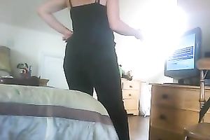 My concupiscent amateur wife is damn proud of her large luscious butt