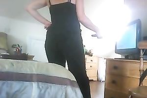 My concupiscent amateur wife is damn proud of her large luscious butt