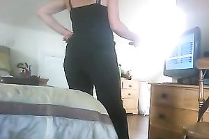 My concupiscent amateur wife is damn proud of her large luscious butt