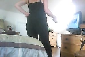 My concupiscent amateur wife is damn proud of her large luscious butt