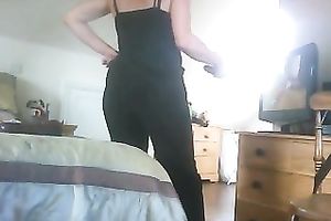 My concupiscent amateur wife is damn proud of her large luscious butt